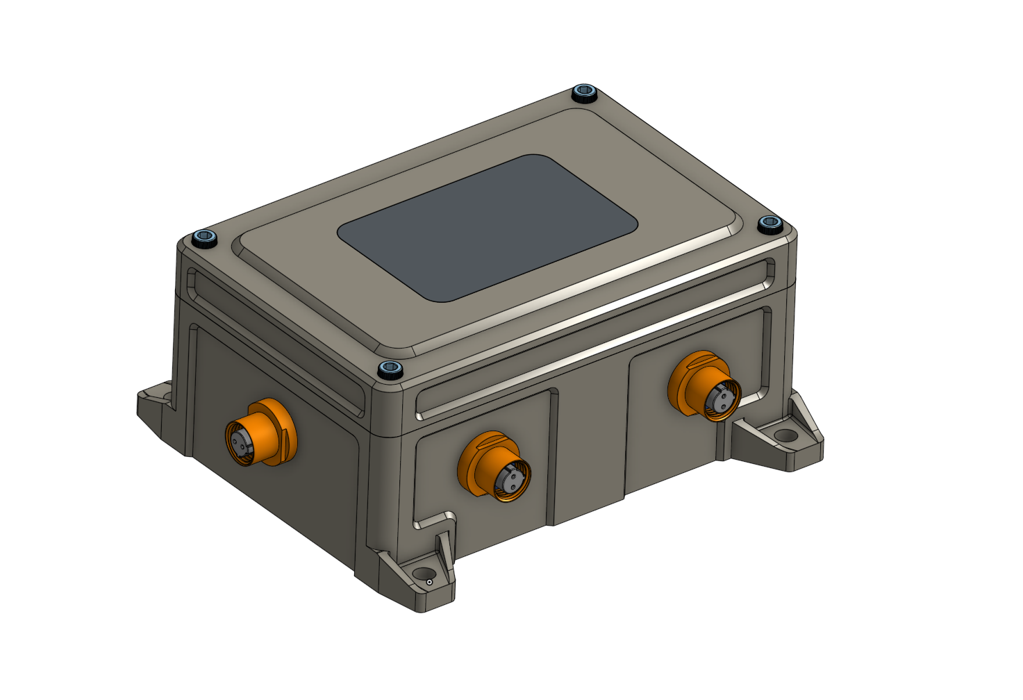Enclosure CAD model assembled